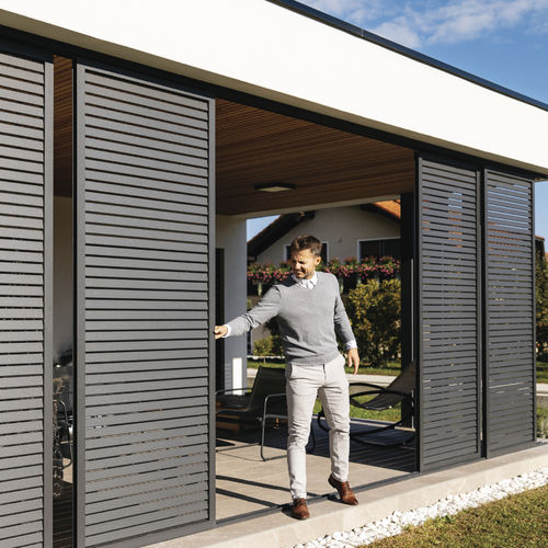 Sistema scorrevole in alluminio - H50 - Soltec - per porta / con ammortizzatore integrato / per uso residenziale