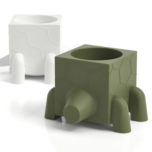 Vaso da giardino in polietilene - FERA RUGA DEEP - Lyxo Design - da appoggio / geometrico / resistente agli UV
