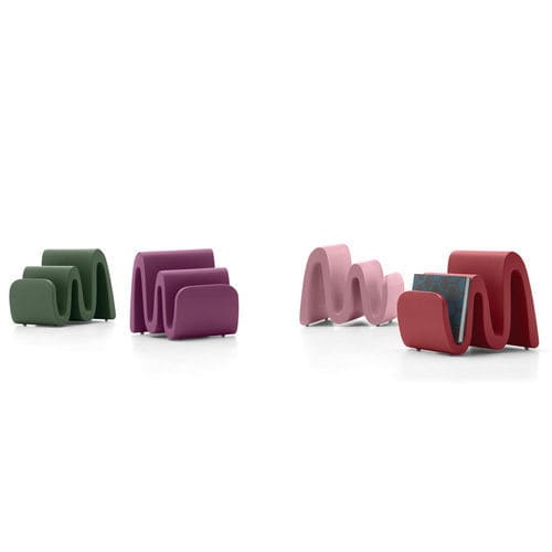 Portariviste contemporaneo - WAVE  - Lyxo Design - per uso residenziale / in polietilene / rosso
