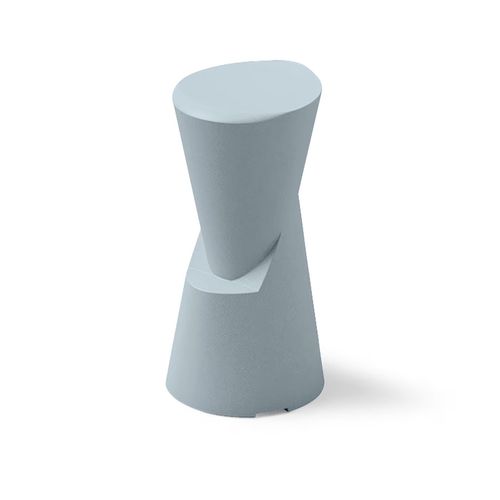 Sgabello da bar minimalista - DOT - Lyxo Design - in polietilene / con base in polietilene / con base centrale