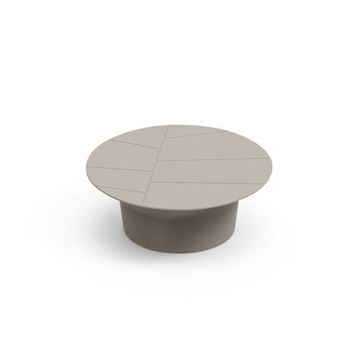 Tavolo d'appoggio design - VERA  - Lyxo Design - in polietilene / con base in polietilene / rotondo