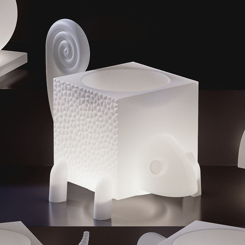 Vaso da giardino luminoso - CAMA LUMINOUS TRAY - Lyxo Design - in polietilene / da appoggio / altre forme