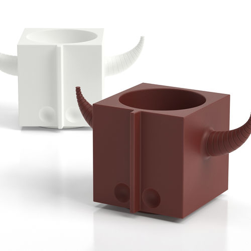 Vaso da giardino in polietilene - FERA OROT DEEP - Lyxo Design - geometrico / resistente agli UV / per uso residenziale