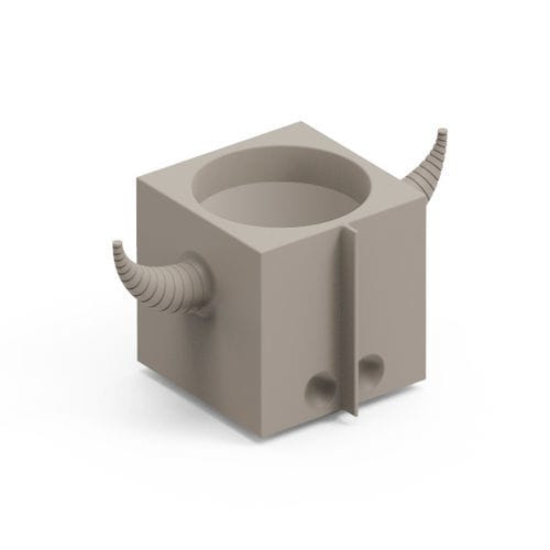 Vaso da giardino in polietilene - FERA OROT TRAY - Lyxo Design - da appoggio / geometrico / resistente agli UV