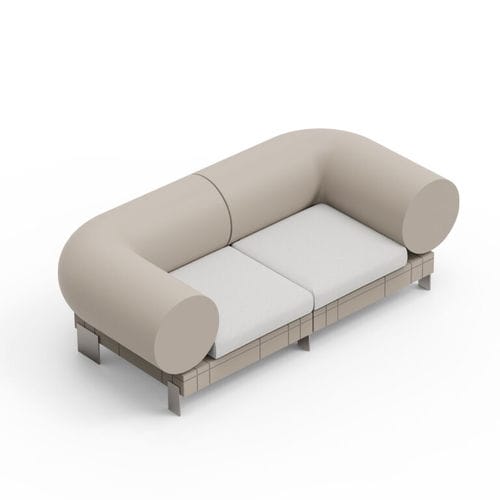 Divano modulare - RHOR COMBO 2 - Lyxo Design - minimalista / da esterno / in polietilene