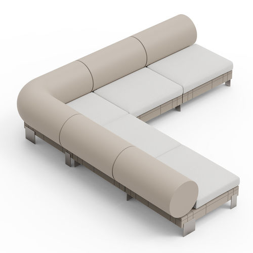 Divano modulare - RHOR COMBO 5L - Lyxo Design - d'angolo / design / da esterno