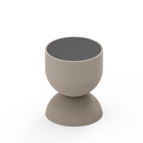 Tavolo d'appoggio contemporaneo - ILLO - Lyxo Design - in polietilene / in HPL / con base in polietilene
