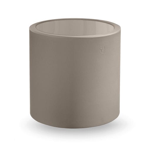 Tavolo d'appoggio design - BLOK - Lyxo Design - in polietilene / con base in polietilene / rotondo