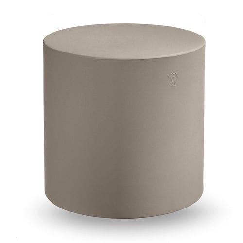 Pouf moderno - BLOK  - Lyxo Design - in polietilene / tondo / 100% riciclabile