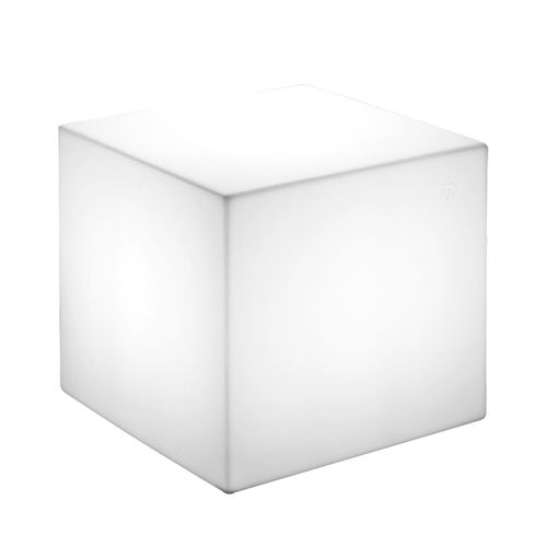 Pouf moderno - BLOK - Lyxo Design - in polietilene / quadrato / luminoso a LED