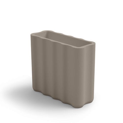 Fioriera in polietilene - NEBULA HIGH FLOWER BOX - Lyxo Design - rettangolare / 100% riciclabile / resistente agli UV