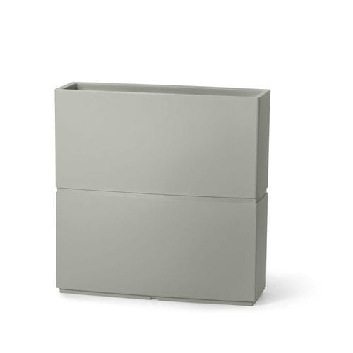 Fioriera in polietilene - DUNE - Lyxo Design - rettangolare / 100% riciclabile / riutilizzabile