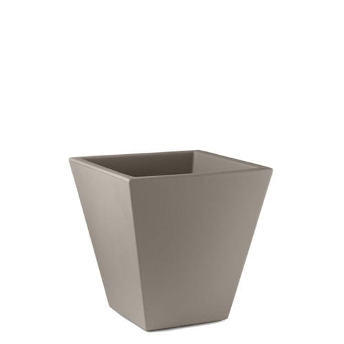 Vaso da giardino quadrato - LOTO  - Lyxo Design - in polietilene / ad isola / resistente agli UV