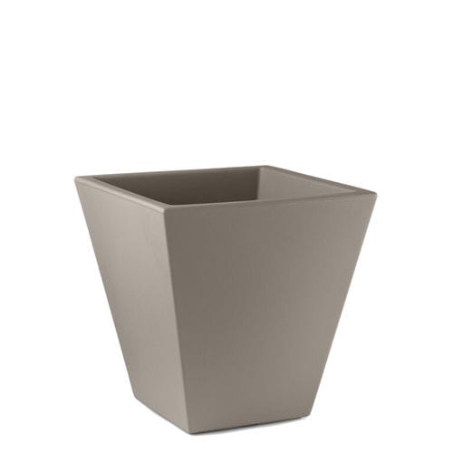 Vaso da giardino quadrato - LOTO - Lyxo Design - in polietilene / ad isola / resistente agli UV
