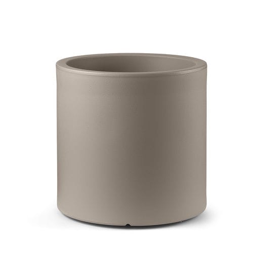Vaso da giardino cilindrico - LOTO  - Lyxo Design - in polietilene / ad isola / resistente agli UV