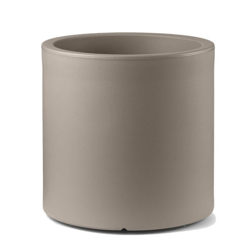 Vaso da giardino in polietilene - LOTO - Lyxo Design - ad isola / cilindrico / resistente agli UV