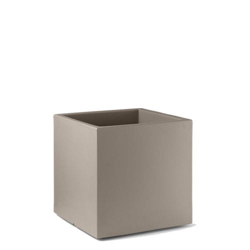 Vaso da giardino quadrato - LOTO  - Lyxo Design - in polietilene / ad isola / resistente agli UV