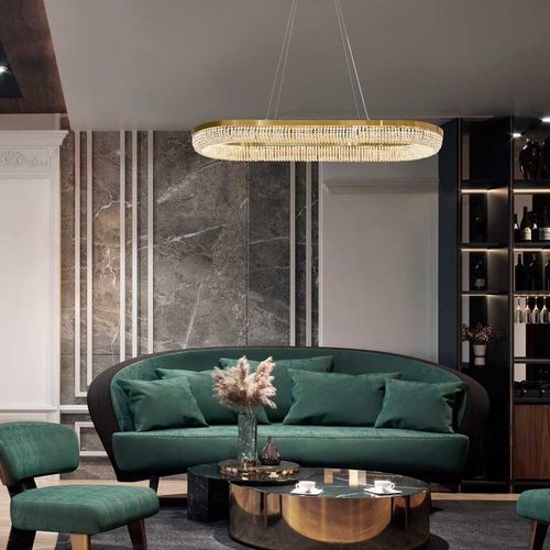Lampada a sospensione - IMPERIUM - K-LIGHTING - in acciaio inossidabile / in cristallo / contemporanea