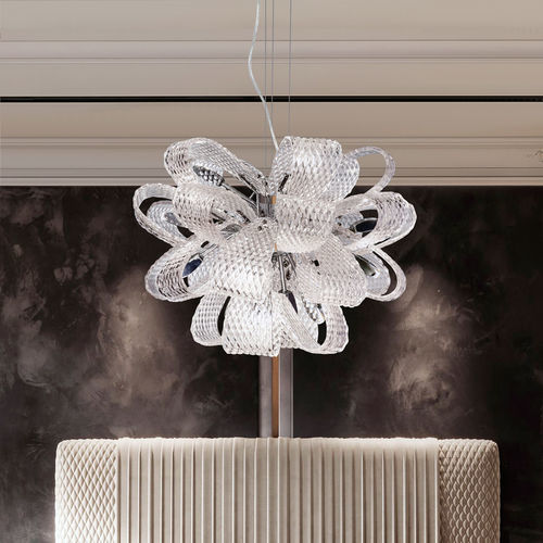 Lampada a sospensione - LARA - K-LIGHTING - in acciaio inossidabile / in cristallo / contemporanea