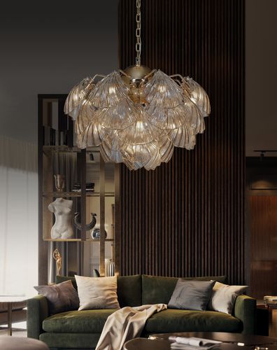 Lampada a sospensione - CONCHA - K-LIGHTING - in ottone / in vetro / contemporanea