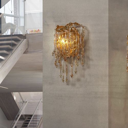 Applique contemporanea - SCULPTURE - K-LIGHTING - da interno / in acciaio inossidabile / in cristallo