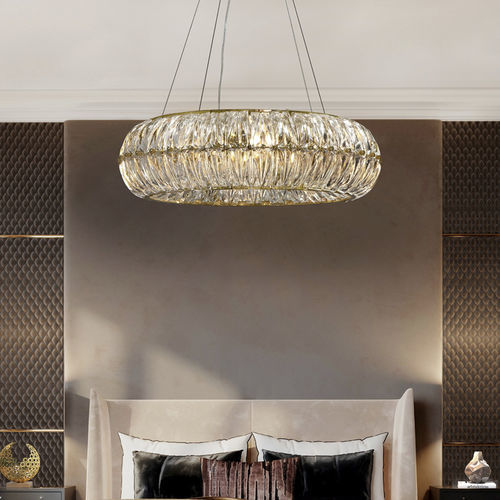 Plafoniera contemporanea - HEBE - K-LIGHTING - rotonda / in cristallo / in metallo