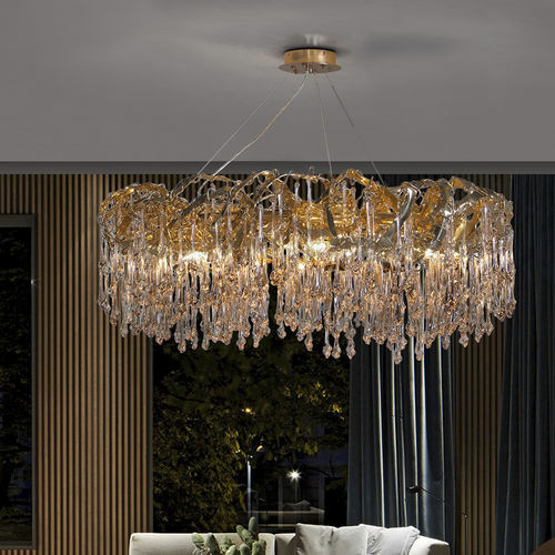 Lampadario contemporaneo - SCULPTURE - K-LIGHTING - in vetro / in alluminio / scultura