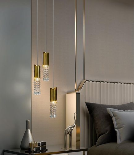 Lampada a sospensione - MELISSA - K-LIGHTING - in acciaio inossidabile / in cristallo / design minimalista