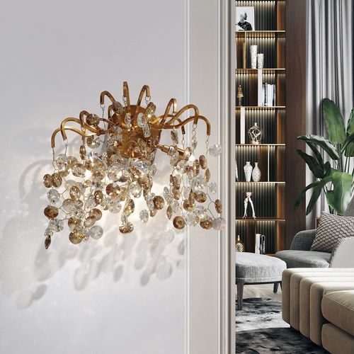 Applique design originale - VITORIA - K-LIGHTING - da interno / in alluminio / in cristallo
