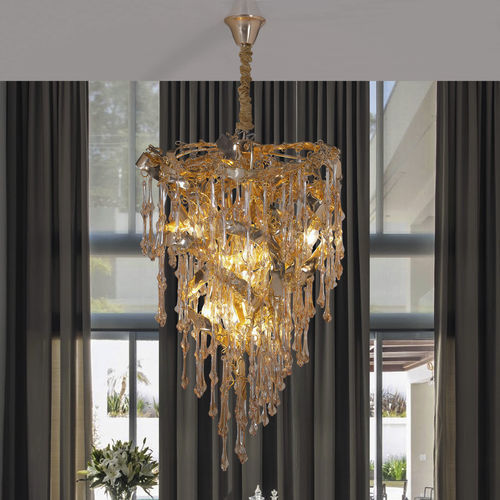Lampada a sospensione - SCULPTURE - K-LIGHTING - in alluminio / in vetro / Art Deco
