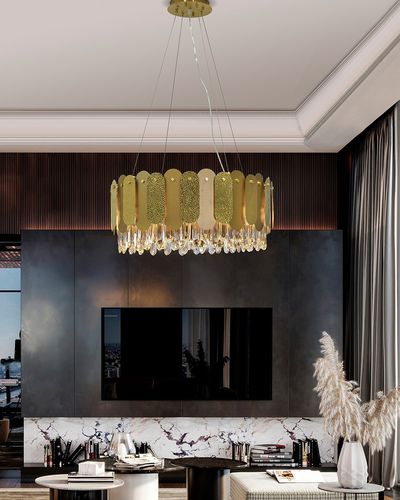 Lampada a sospensione - TALIA - K-LIGHTING - in acciaio inossidabile / in cristallo / contemporanea