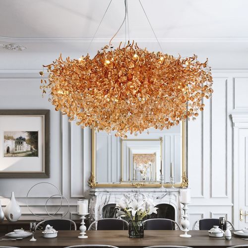 Lampadario contemporaneo - LINE VITORIA - K-LIGHTING - in cristallo / in alluminio / contract