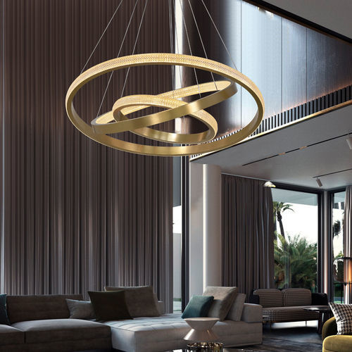 Lampadario contemporaneo - LINE FRÉIA - K-LIGHTING - in alluminio / in acrilico / contract