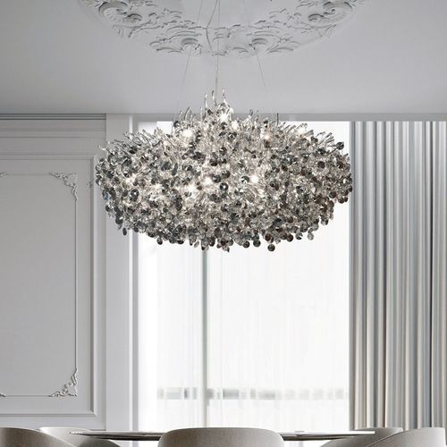 Lampadario contemporaneo - LINE VITÓRIA SMALL - K-LIGHTING - in cristallo / in alluminio / contract