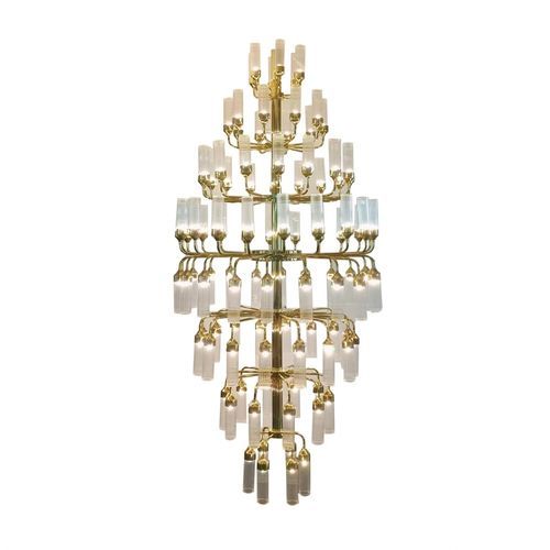 Lampadario contemporaneo - LINE XXL - K-LIGHTING - in vetro / in metallo / a candelabro