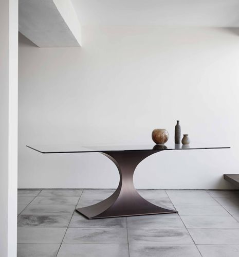 Tavolo da pranzo contemporaneo - Capricorn - TOM FAULKNER - in legno / in vetro / in marmo