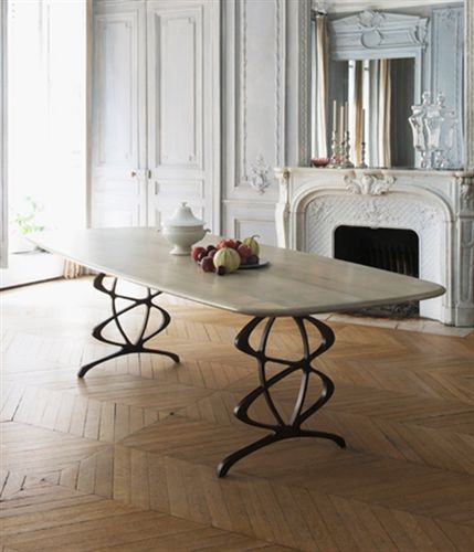 Tavolo da pranzo contemporaneo - Vienna - TOM FAULKNER - in rovere / in noce / in legno massiccio
