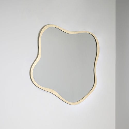 Specchio a muro - Lily - TOM FAULKNER - contemporaneo / in acciaio / in bronzo