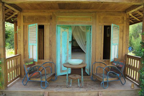 Pannello di rivestimento - TURQUOISES - Teck Time - per porta / per finestra / in teak