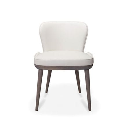 Sedia da pranzo contemporanea - BOOM TU - arianeske - da interno / in legno / imbottita