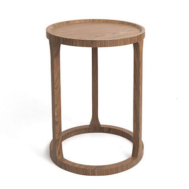 Tavolo d'appoggio contemporaneo - BUDDY  - arianeske - in legno / rotondo / professionale
