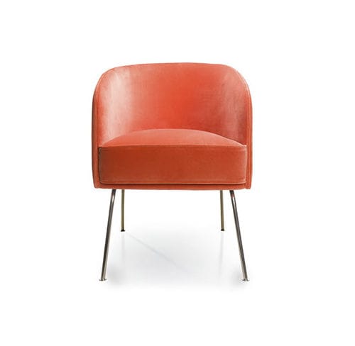 Sedia contemporanea - BECKY - arianeske - da interno / in tessuto / con supporto in metallo laccato