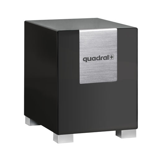 Subwoofer residenziale - QUBE 8 ACTIVE - Quadral - da interno / quadrato / nero