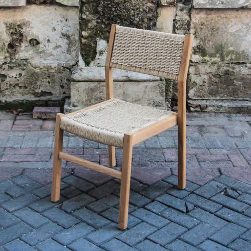 Sedia contemporanea - MOON - Ezeis - da giardino / in frassino / in fibre sintetiche