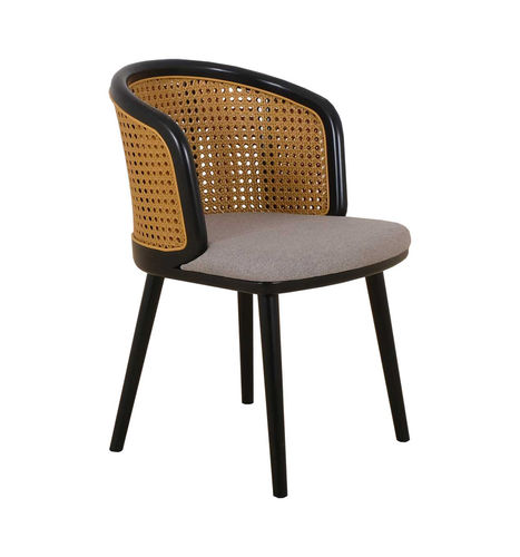 Sedia da pranzo contemporanea - SCARLETT - Ezeis - da interno / in rattan / in poliestere