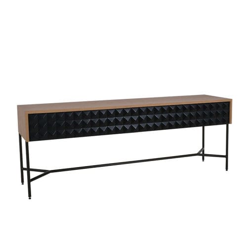 Consolle contemporanea - HAILEY - Ezeis - in legno massiccio / con supporto in metallo / rettangolare