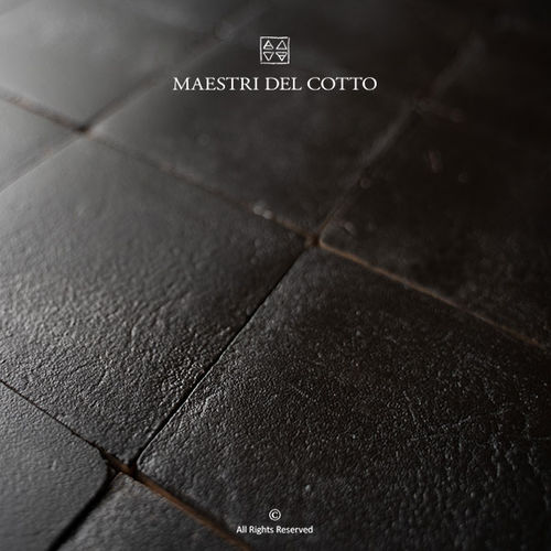 Rivestimento murale per interni - COTTO SMALTATO CARBONE - MAESTRI DEL COTTO - in terracotta / liscio / finitura opaca