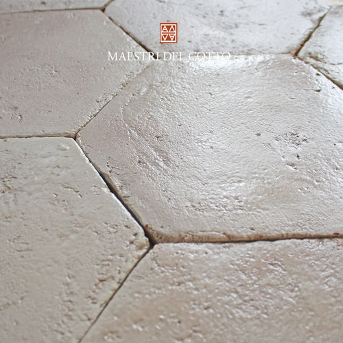 Piastrella esagonale in terracotta - COTTO SMALTATO GHIACCIO - MAESTRI DEL COTTO - smaltata / da interno / da parete