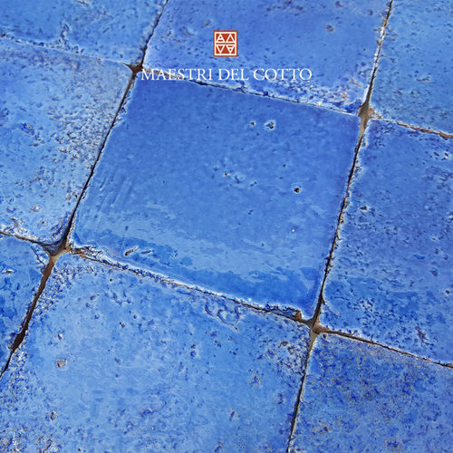 Piastrella in terracotta - COTTO SMALTATO AZZURRO - MAESTRI DEL COTTO - smaltata / da interno / da bagno