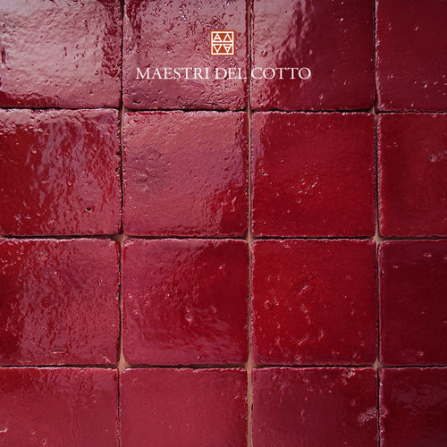 Piastrella in terracotta - COTTO SMALTATO VINACCIA - MAESTRI DEL COTTO - smaltata / per interni / da bagno